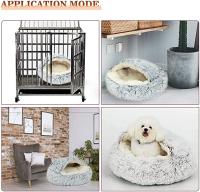Cama De Gato Invierno Con Peluche Larga Almohadilla Redonda Para Mascotas Pequeñas Saco De Descanso Para Perro Pequeño 2 En 1 Casa De Gato Y Bolsa De Sueño - details 5