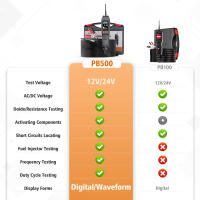 Scanner De Potencia Integrado Ancel PB500 Para Diagnóstico Automotriz Prueba De Circuito Electrónico 12V 24V Herramienta De Prueba - details 1