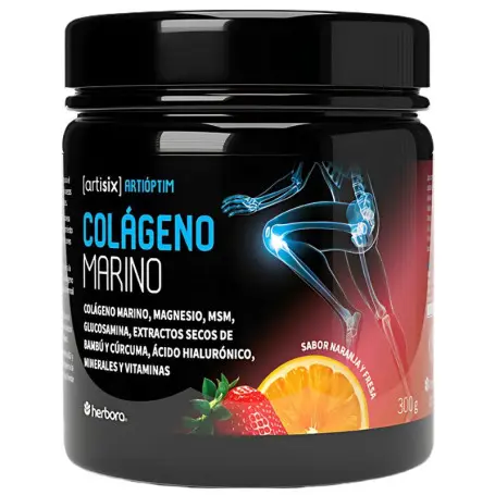 Herbora. Artioptim Colageno Marino 300g sabor Naranja-Fresa - 1