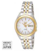 reloj automático unisex Seiko 5 SNKL24J1 Hecho en Japón 38mm 30m WR correa de acero - details 1