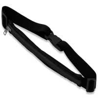 OZIO FITNESS Riñonera Deportiva Ajustable Negra con Bolsillo elástico con cremallera - details 2