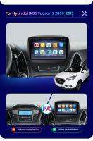 AWESAFE inalámbrico CarPlay Android Auto Radio para Hyundai Tucson 2 ix35 2009 2010 2011 2012 2013 2014 2015 coche reproductor multimedia GPS 2 din autoradio volante controles RDS Bluetooth - details 3