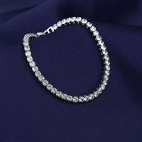 Pulsera de mujer de Tenis de Plata: Pulseras de maple with surrounded cúbica 5A, para cumpleaños Gift, Aniversario, Hija, Novia, Mujer, Mamo - details 3