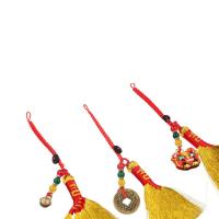 Mini Escoba Tejida a Mano Con Borlas Ornamentos Chinos Estilo Tradicional Regalos Afortunados Para Bebés Creativos Suministros Festivos - details 4