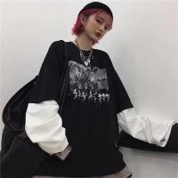 Camiseta Oversized Y2K Emo Para Hombre Verano Estilo Coreano Harajuku Streetwear Dark Academia Hip Hop Alt Con Mangas Largas - details 4