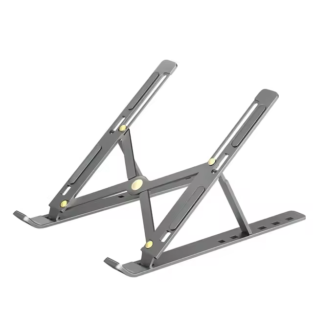 Soporte de Aluminio para computadora portátil compatible con el MacBook Air Pro, soporte plegable para computadora, encendedor, base para PC - 1