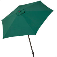 Aktive - Sombrilla jardín Ø250 cm, sombrilla grande antiviento, forma hexagonal, verde, gris o blanco, tejido poliéster reforzado 150 gr, estructura aluminio, 6 varillas, mástil Ø34 mm, sistema manivela, resistente, ventilación superior, parasol terraza - details 2