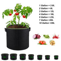 Macetas De Tela Para Plantas Respirables De 3/5/7/10 Gallones Bolsas De Cultivo Para Tomates Fresas Patatas Jardinería - details 0