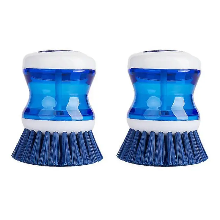 Soapy Palm Scrubber for Washing Dishes, Pots and Pans, Sink Cleaning, 2-Pack - 1
