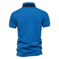 Camisa Polo de Algodón A LA Moda con decoración de metal y solapa, novedad de Primavera y Verano - details 7