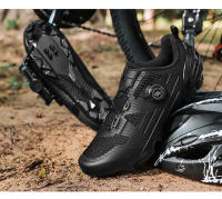 Zapatos De Ciclismo Para Hombre Y Mujer Blancos Transpirables SPD De Bloqueo Auto Racing Zapatillas De Bicicleta MTB Planas Talla 36-47 - details 13