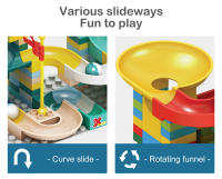 Bloques De Construcción DIY Con Carril De Bolas Y Laberinto 88-100PCS Juguetes Para Niños Material Plástico ABS Juego Educativo Para Niños Mayores De 14 Años - details 5