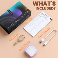 Alarma De Defensa Personal Elecpow 130dB Con Llavero Y 4 Modos De Luz LED Recargable Por Tipo-C Para Mujeres - details 13