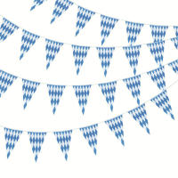 Bandeja De Bunting De Oktoberfest 10m Decoración De Bandera Checa Para Fiesta Temática Alemana Banner De Bienvenida Con Bandera Checa - details 0
