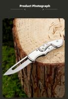 Cuchillo Mecánico Estructural De Acero Inoxidable Cuchillo Plegable De Deformación Cuchillo Portátil Para Acampar Al Aire Libre Forma Especial - details 8