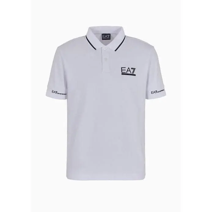 Polo Emporio Armani EA7 3DPF19 PJ04Z 1100 white - 1