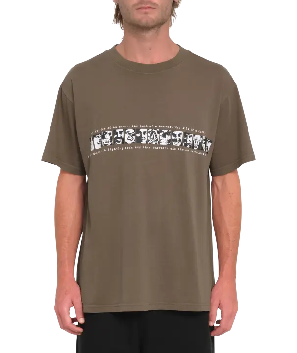 Camiseta de manga corta Volcom Skate Vitals Remy 2 - Dark Earth - 1