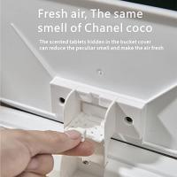 Bote de basura de 5 galones con sensor inteligente, bote de basura de 19 l con tapa a presión para baño, sala de estar, oficina y cocina - details 7