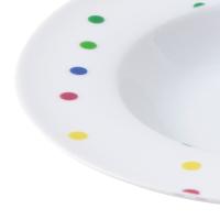 Set de Vajilla de Porcelana Casa Benetton Diseño de Puntos de Colores - 18 Piezas - details 6