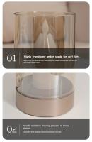 Vela LED Recargable Con Sensor De Movimiento Luz Nocturna Small Flameless Candelabra Para Decoración Del Hogar Lámpara De Ambiente - details 5