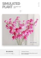 Bouquet De Flores Artificiales De Pea Japonesa 62CM Colores Ligero Morado Rosa Rojo Blanco Adecuado Para Decoración De Hogar Bodas Fotografía Propiedades - details 1