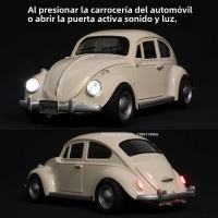 Coche De Escala 1:18 Beetle 1955 Juguetes De Aleación De Metal Con Luz Y Música Ruedas De Goma Vehículos Retro Para Colección Y Regalos Para Niños - details 5