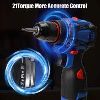 16.8V Rechargeable BrushlessElectric Drill Cordless Screwdriver Power Tools Set Household Maintenance Repair Rechargeable Lithium Battery - details 1