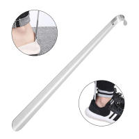Conejo De Calcetines Extra Largo 52cm Acero Inoxidable Herramienta De Ayuda Para Calzar Zapatos Plata Metálica Deslizante Remover Lifter - details 6