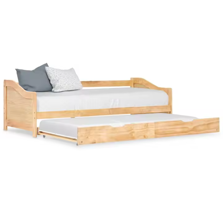 Sofá Cama Desaparecido Sin Colchón Pino Blanco 90x200 cm - 1