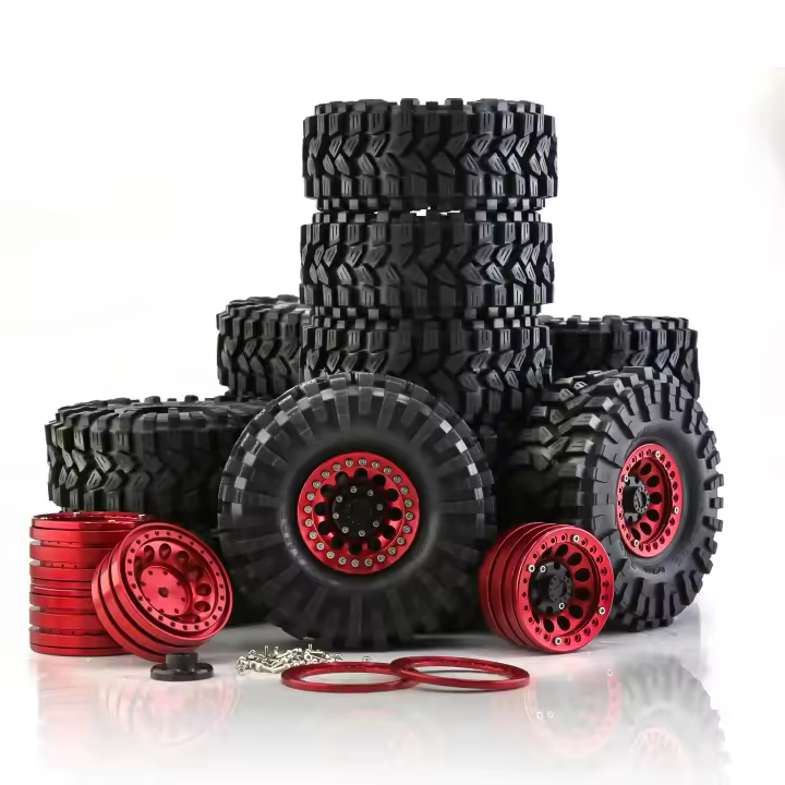 4pcs Rines De Rueda De Aleación De Aluminio Para Coche RC 1/10 Rock Crawler 1.9" Para Axial Scx10 Rr10 Wraith Trx4 D90 Piezas De Coche RC - 1