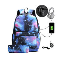 Mochila Escolar Adolescente Antirrobo y Espaciosa con salida de Puerto USB y Auriculares y La Protección de un Candado Numérico (DICACA NATURE). - details 0