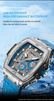 Reloj De Cuarzo Deportivo De Lujo Para Hombre ONOLA 2024 Estilo Clásico Cuero Auténtico Multi Funcional Resistente Al Agua Con Luz Útil Para Todos Los Días - details 6