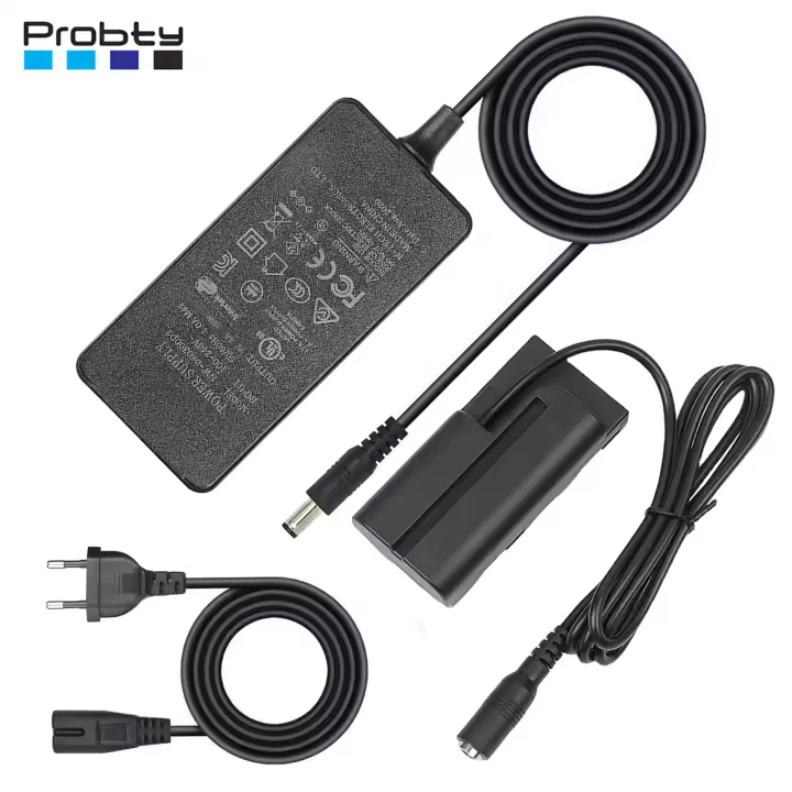 Kit De Adaptador De Alimentación Y Batería Dummies NP-F550 Para Cámara Sony F550/770/570 NP-F970 Con Luz LED Y Monitor Feelword/Atomos Ninja V - 1