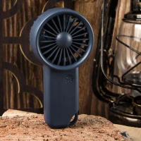 Miniventilador portátil recargable con carga USB, ventilador de mano con batería integrada de 500mAh, potencia de 3 velocidades para exteriores, oficina, deportes, viajes - details 3