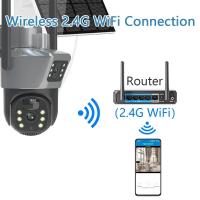 4K 8MP 4G Doble Lente PTZ Cámara Solar Pantallas Dobles PIR Seguimiento Humano Exterior WIFI Seguridad CCTV Vigilancia Cámara IP - details 10