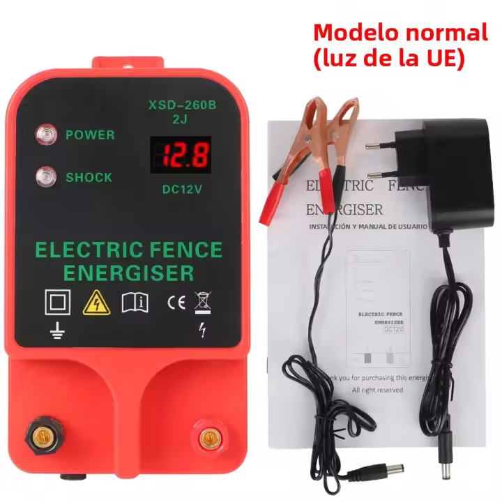 Controlador De Voltaje Alta Tensión Para Valla Eléctrica Con Pantalla LCD Alarma De Alta Decibelios Impermeable 10KM - 1