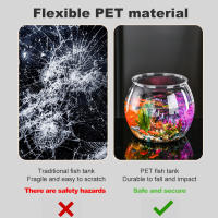 Tanque De Peces De Plástico Transparente Y Fracturante Decoración De Escritorio En Forma De Bola Disponible En Dos Tamaños Sin Borras Multipropósito Para Decoración De Hogar Y Escritorio - details 1