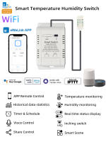 Sensor De Temperatura Y Humedad WiFi Ewelink Para Seguridad Y Automatización Doméstica Compatible Con Alexa Y Google Monitoreo Interior Blanco - details 0