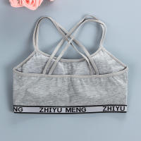 3PCS Deportiva Para Niñas Prenda Interior De Algodón Transpirable Con Tirantes Cruzados Estilo Diario Adecuado Para Entrenamiento Y Fitness - details 12