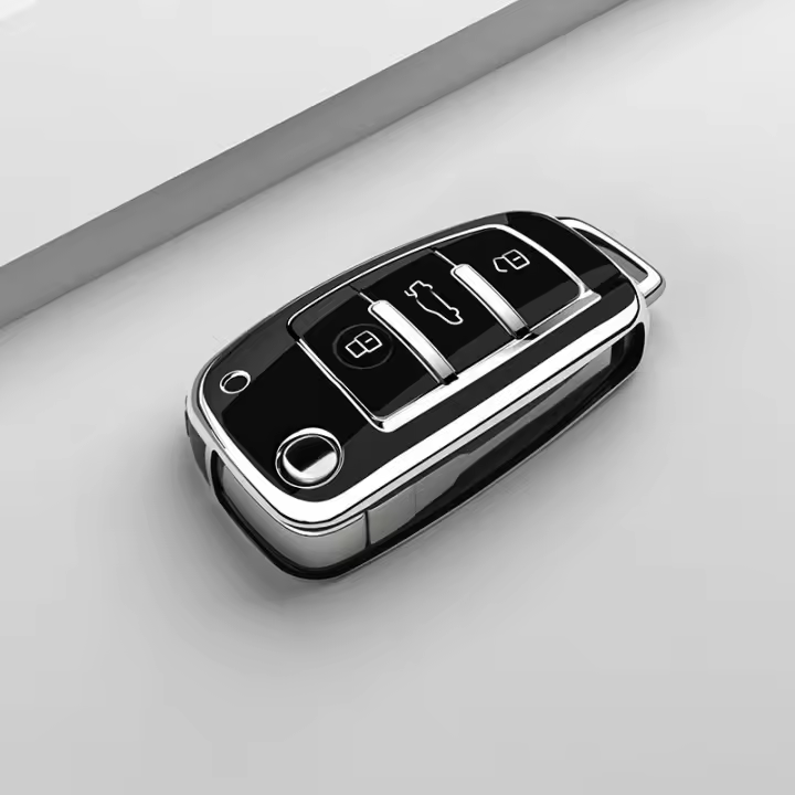 Funda De Llave De Coche Suave TPU Para Audi A1 A3 A6 A6L Q2 Q3 Q7 TTS R8 S6 RS3 Protector De Carcasa Accesorios De Coche - 1