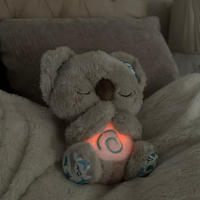 Juguete Musical Para Bebés Con Oso Koala Recién Nacido Soporte De Sueño Con Luz Y Sonido Ritmo De Respiración Figura De Textil - details 1