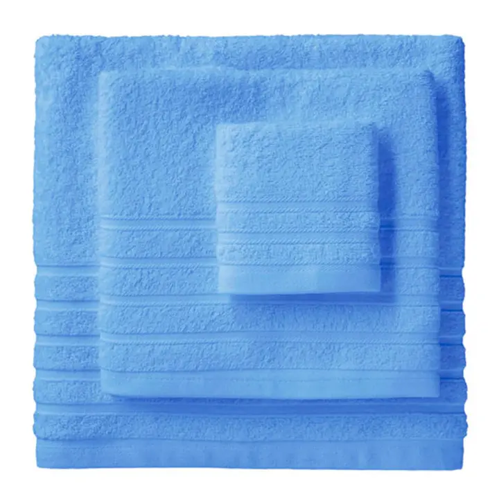 Lanovenanube - Toalla baño DIAMANTE - 100% algodón rizo americano - Color Azul - 1