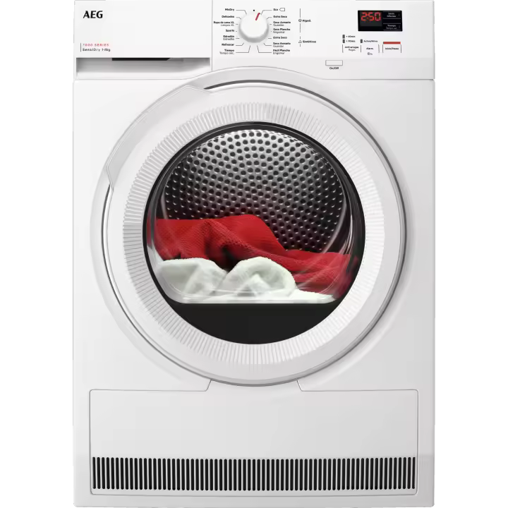 AEG - Secadora con Bomba de Calor Serie 7000 SensiDry de 8 kg - TR708L2OZ - 1