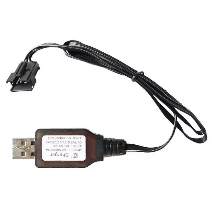 Cargador inverso SM4P de 7,4 V, cable de carga inversa USB para batería de litio de 4 pines - 1