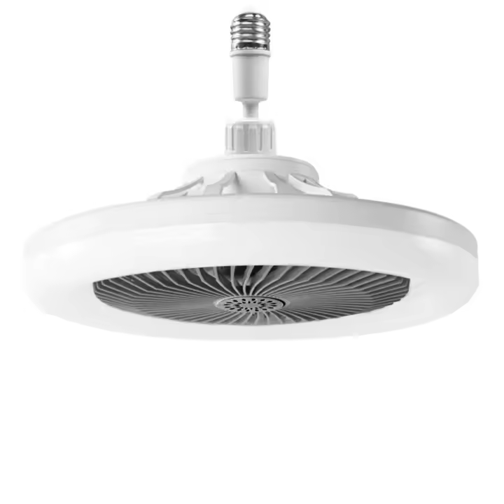 Ventilador de techo con Luz, Silencioso, lámpara LED regulable E27, 3 velocidades, temporizador (GRIs) [Clase Energética A] - 1