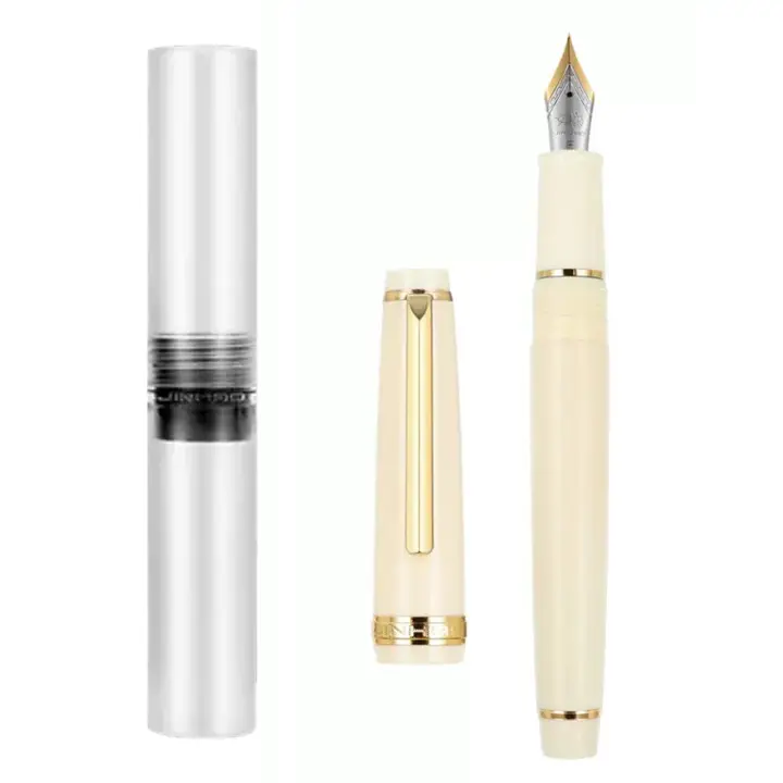 Bolígrafo De Tinta Jinhao 82 Con Clips De Oro Acrílico Taza F 0.5mm Altas Prestaciones Para Escritura En Oficinas Y Escuelas - 1