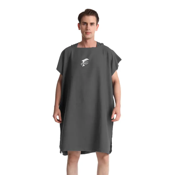 Poncho De Baño Unisex Mutao Para Surf Natación Y Vela Toalla De Microfibra Ropa De Baño Para Playa Y Piscina Secado Rápido - 1