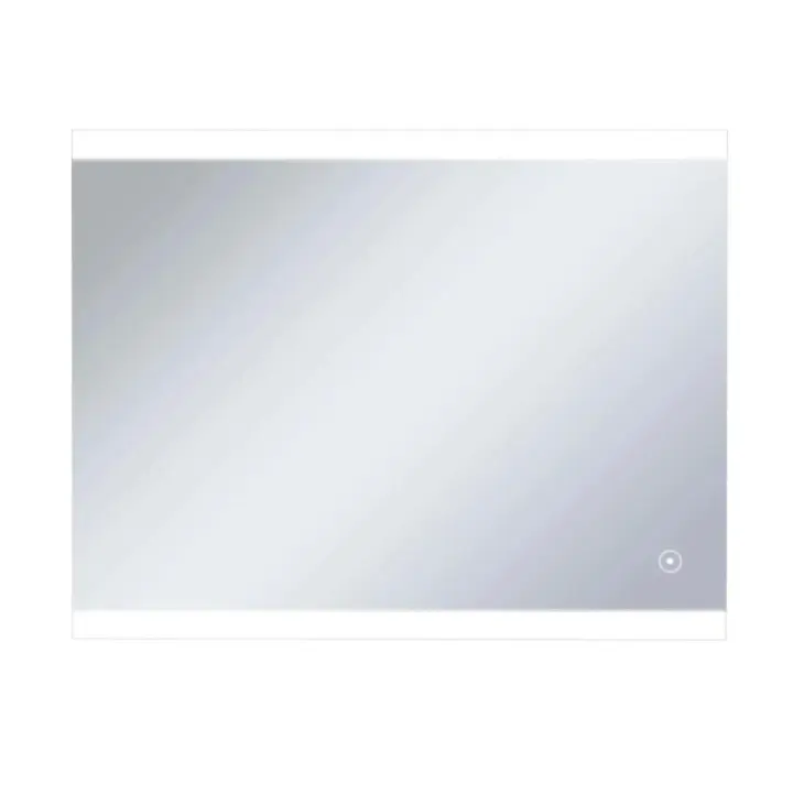 Wonduu Espejo de Baño LED Inteligente 80x60 cm – Pantalla Táctil, Antivaho, Regulable, Impermeable, Diseño Moderno, Montaje en Pared – Espejo con Luz LED Natural & Cálida - 1