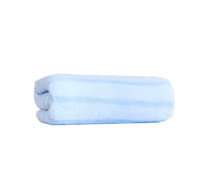Toalla De Rostro Para Adultos De Poliéster 100% Absorbente Super Hidratante Tela De Coral Estilo Rayado Toalla De Baño Para Hogar Y Hotel - 1