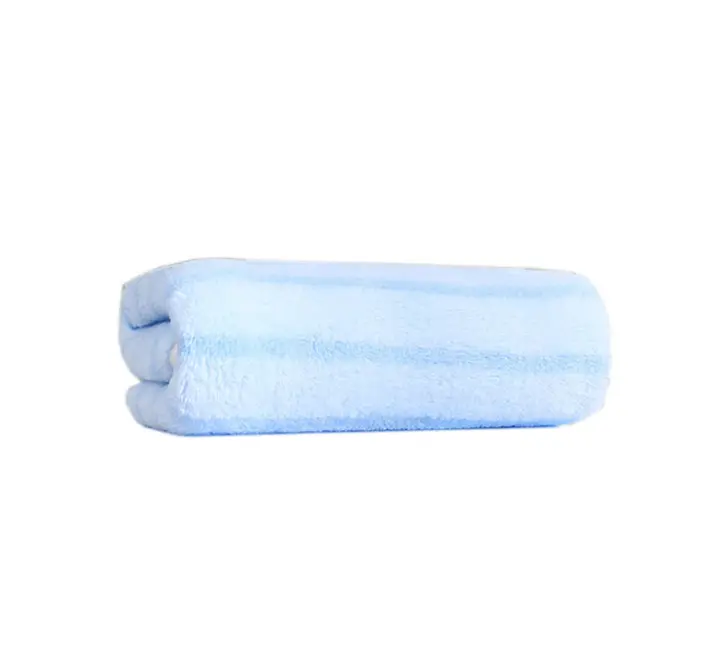 Toalla De Rostro Para Adultos De Poliéster 100% Absorbente Super Hidratante Tela De Coral Estilo Rayado Toalla De Baño Para Hogar Y Hotel - 1